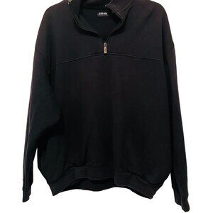 Ping Collection Mens Half Zip Pullover Sweatshirt Black The Villages Embroidery